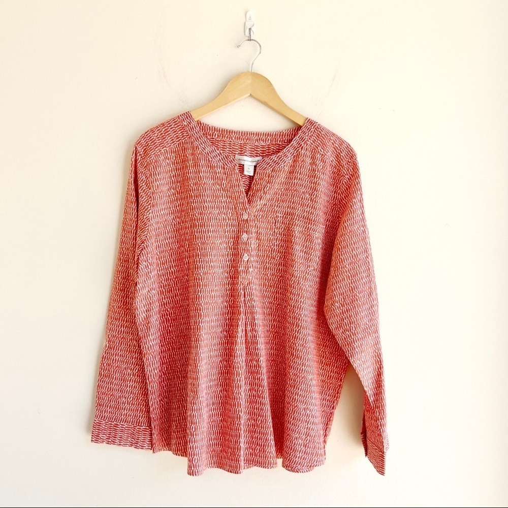 Christopher & Banks Red Blouse